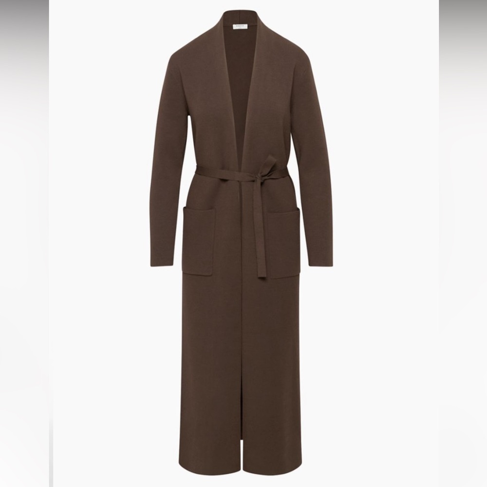 Mocha Brown Babaton Long Cardigan
